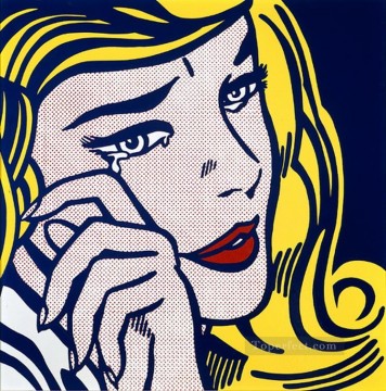 Pop Painting - crying girl 1964 POP Artists